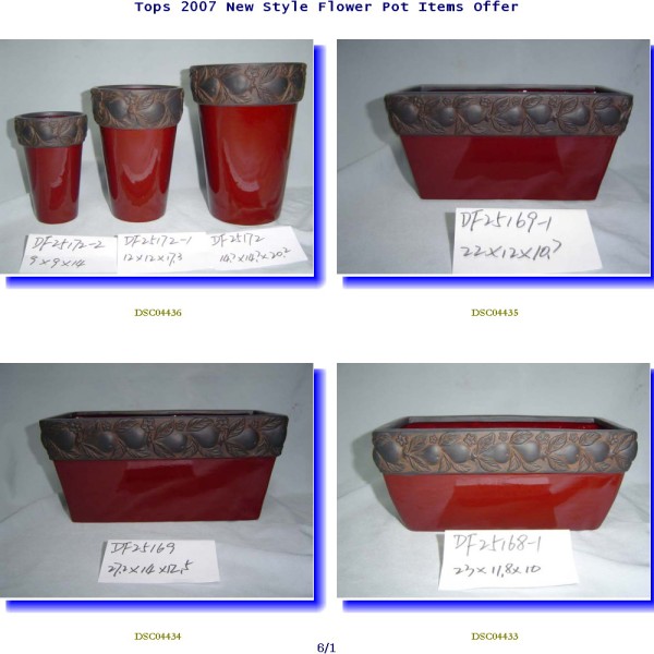 Tops 07 New Style Flower Pots Item Offers